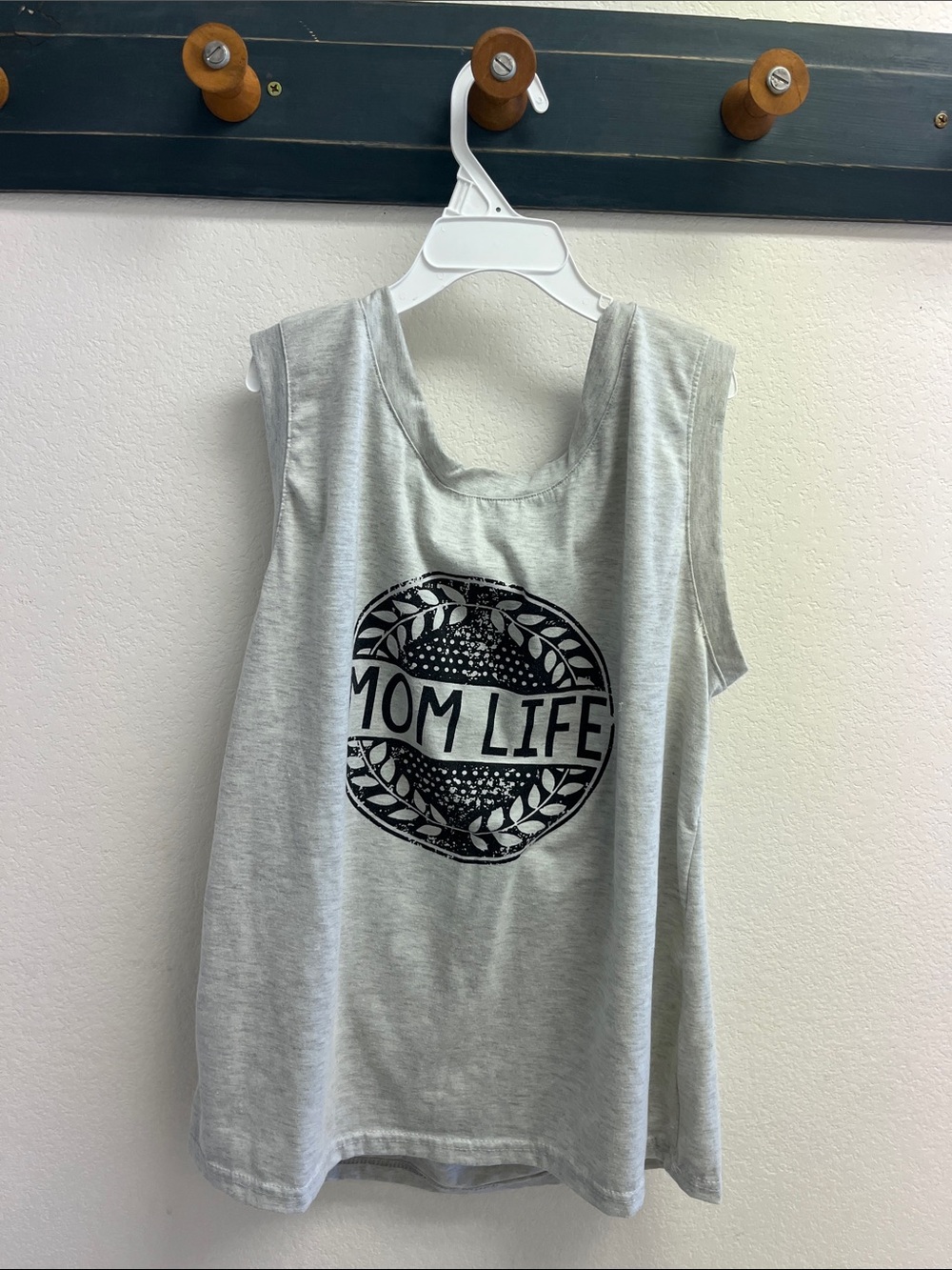 Mom Life Gray Tank Top - Casual Sleeveless Tee